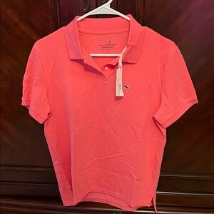 Vineyard Vines Coral Polo Shirt
